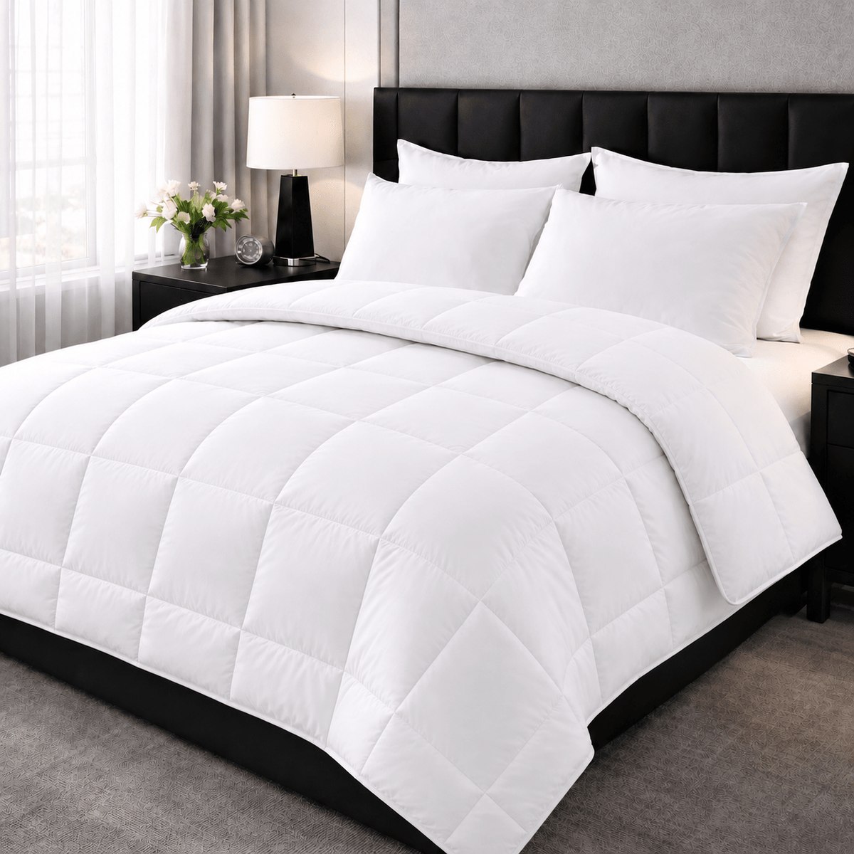 Bettdecke mit Daunen in Hotelqualität