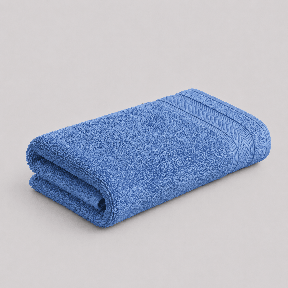 Handtuch blau aus Baumwolle