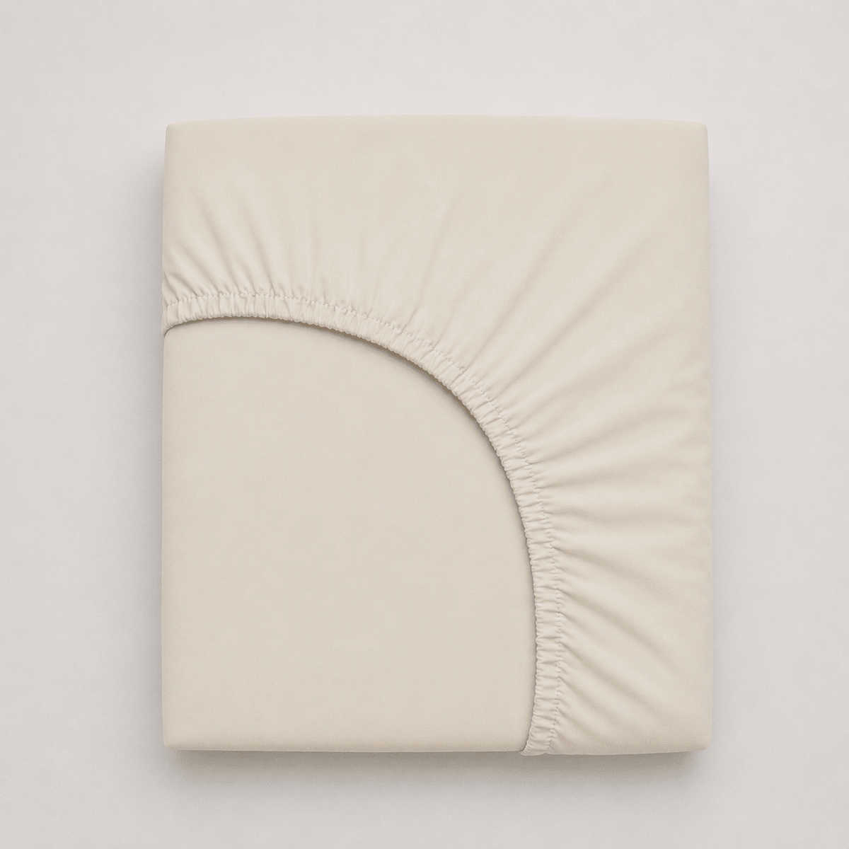 Spannbettlaken beige aus Jersey-Baumwolle mit 30 cm Steghöhe für Matratzenhöhe bis 30 cm