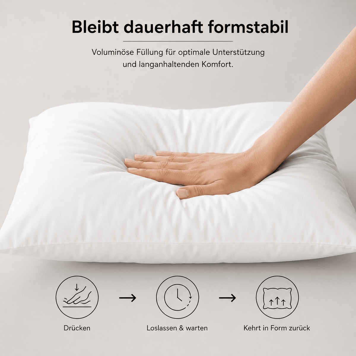 Hochwertiges Kissen in Hotelqualität