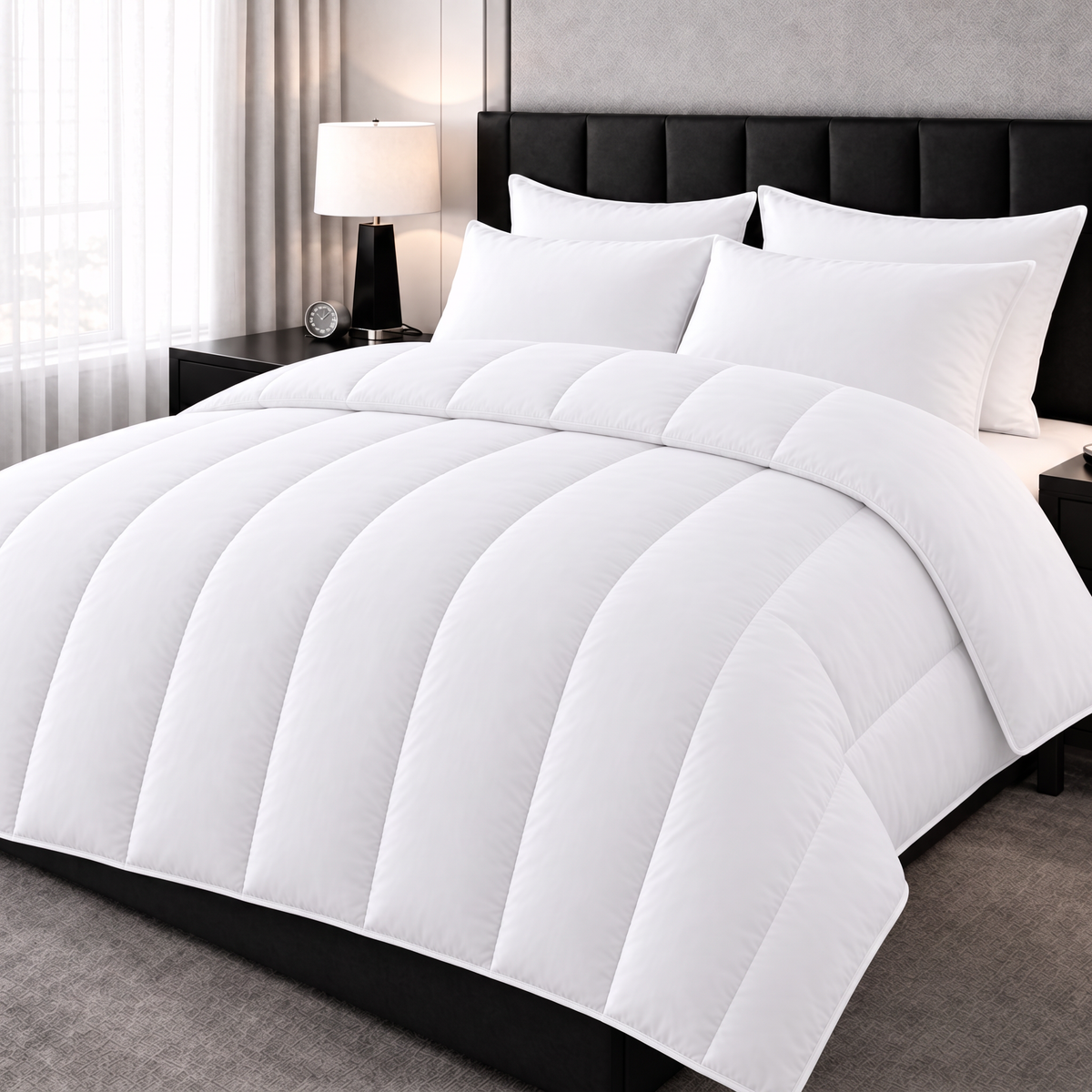 PrimaLoft® Bettdecke mit Längssteppung im Schlafzimmer