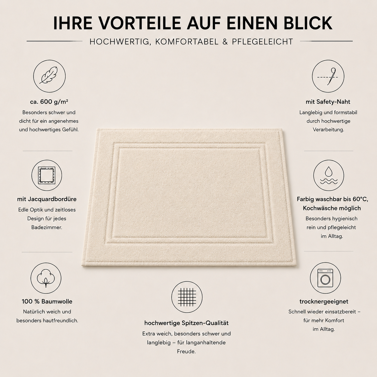 Badematte_beige
