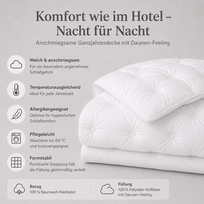 Luxus Bettdecke kaufen | Premium Hotelqualität für dein Bett