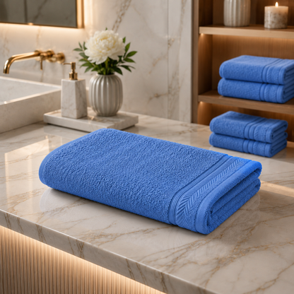 Fitness-Handtuch-Baumwolle-blau
