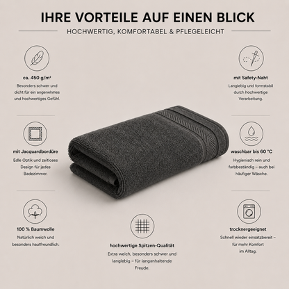 Handtuch-Baumwolle-anthrazit-schwarz
