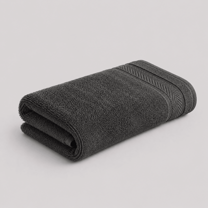 Handtuch 50 x 100 cm in Anthrazit – Teil des Sets „Walkfrottee-Handtuch-Set Anthrazit, 6-teilig“