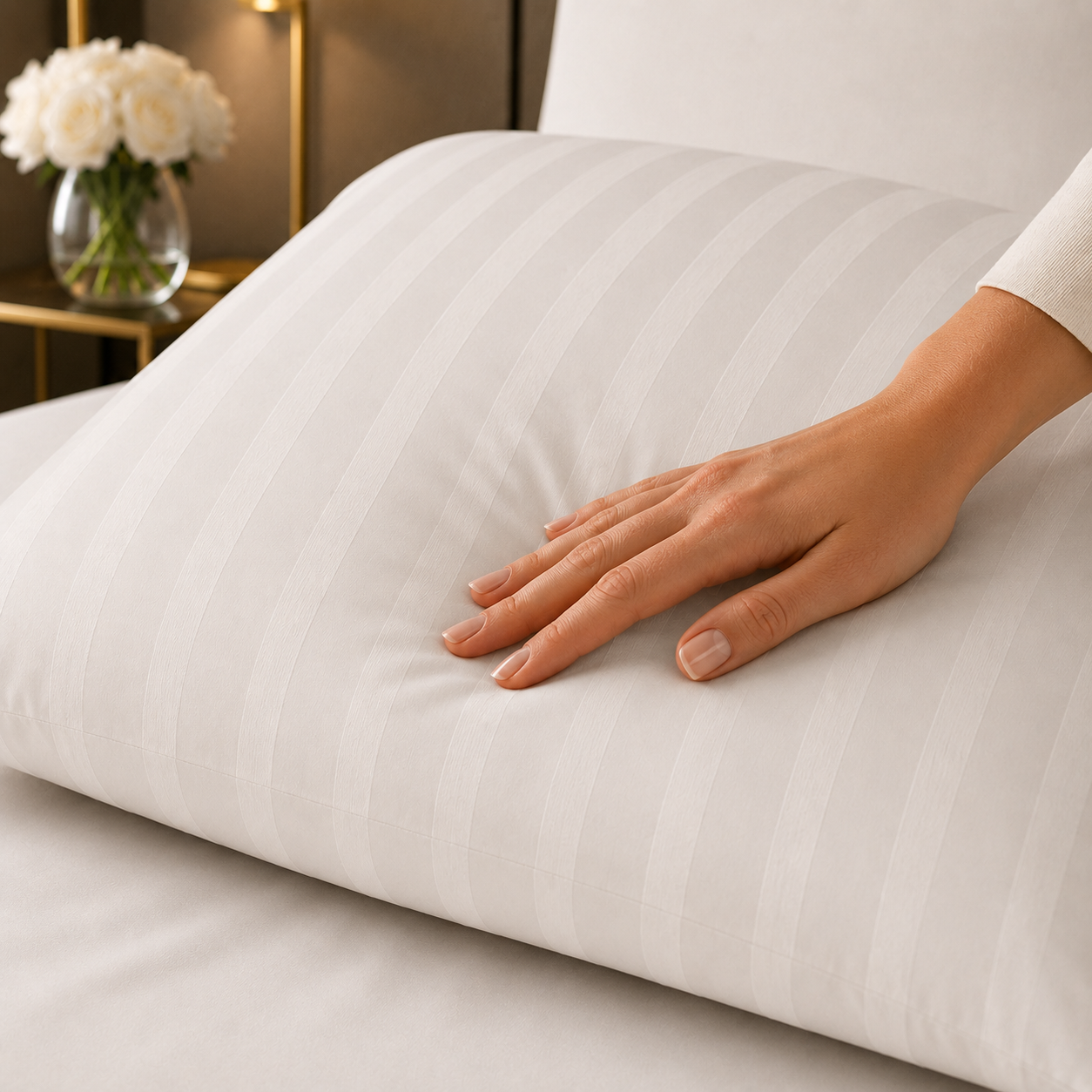 Hotel_Kissenbezug_Mako_Satin_Luxus_grau