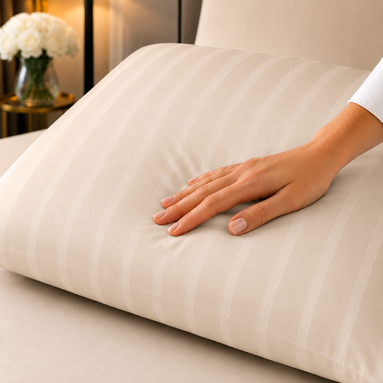 Luxus_Kissenbezug_Mako-satin_creme-beige