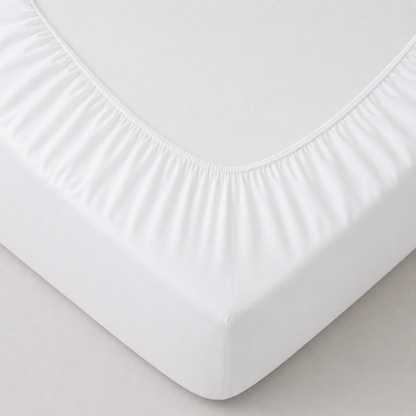 Spannbettlaken_Boxspringbett_Baumwolle_weiss_18cm