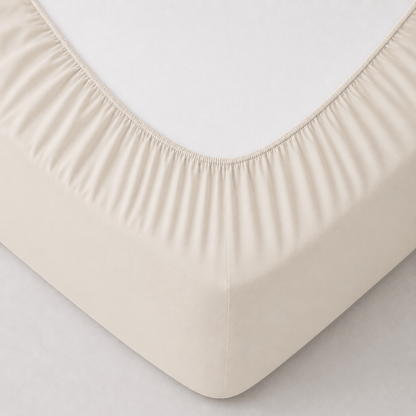 Spannbettlaken_Boxspringbett_beige_30cm_Steghoehe_Matratzenhoehe