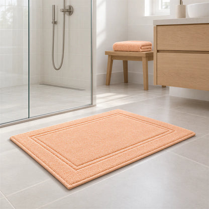 Badvorleger Apricot aus Walkfrottee – Ambiente im Bad