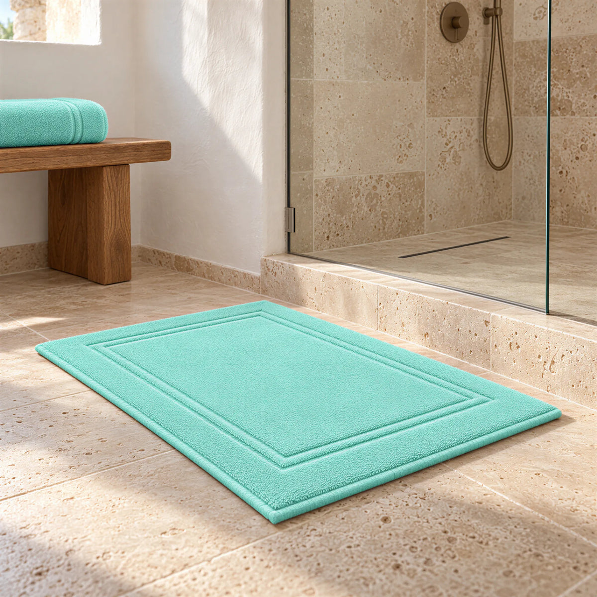 Badvorleger Mint aus Walkfrottee – Ambiente im Bad