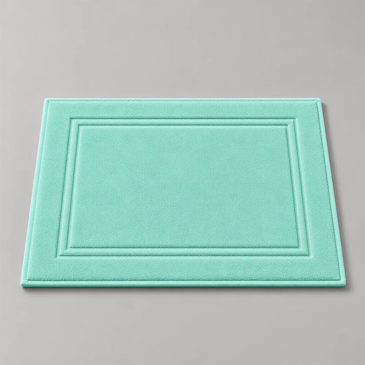 Badvorleger Mint aus Walkfrottee, 50 x 70 cm, gefaltet auf hellgrauem Hintergrund
