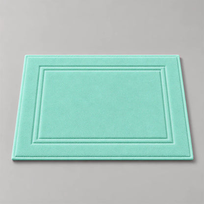 Badvorleger Mint aus Walkfrottee, 50 x 70 cm, gefaltet auf hellgrauem Hintergrund