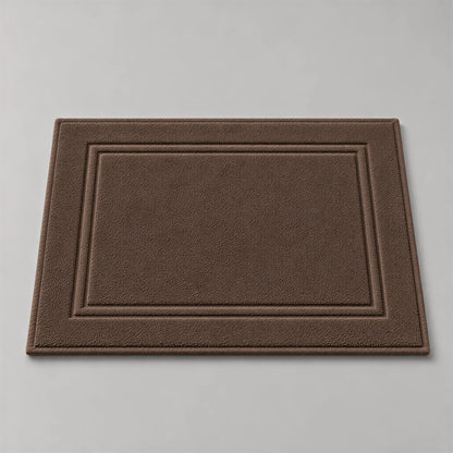 Badvorleger Mocca aus Walkfrottee, 50 x 70 cm, gefaltet auf hellgrauem Hintergrund