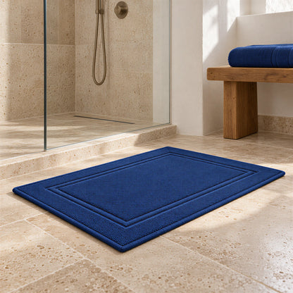 Badvorleger Navy aus Walkfrottee – Ambiente im Bad
