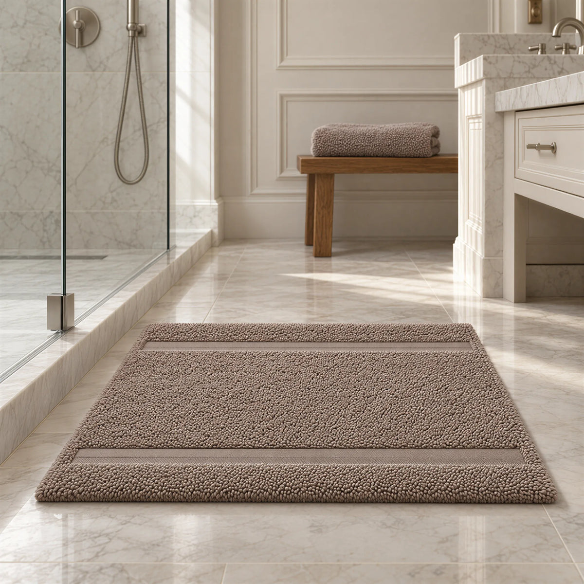 Badematte taupe – Ambiente