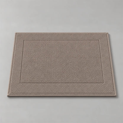 Badematte taupe aus Zwirnfrottee, 50 x 70 cm, gefaltet auf hellgrauem Hintergrund