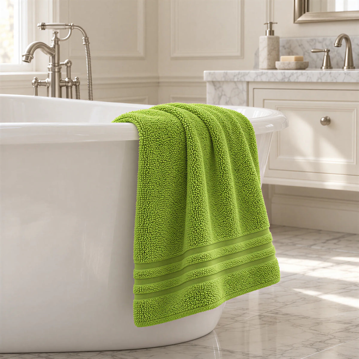 Badetuch kiwigrün – Ambiente