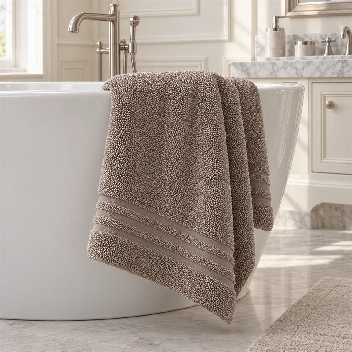 Badetuch taupe – Ambiente