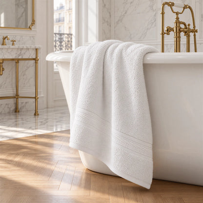 Badetuch Weiß aus Walkfrottee – Ambiente im Bad