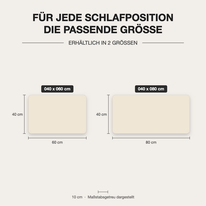 Dinkelkissen mit Bio-Dinkelspelz – verfügbare Größen