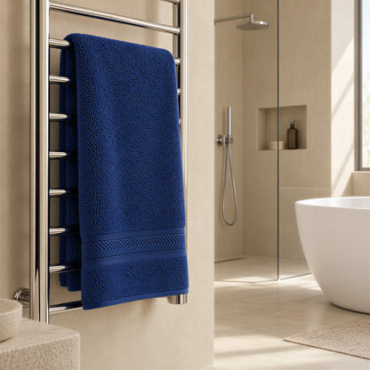 Duschtuch Navy aus Walkfrottee – Ambiente im Bad