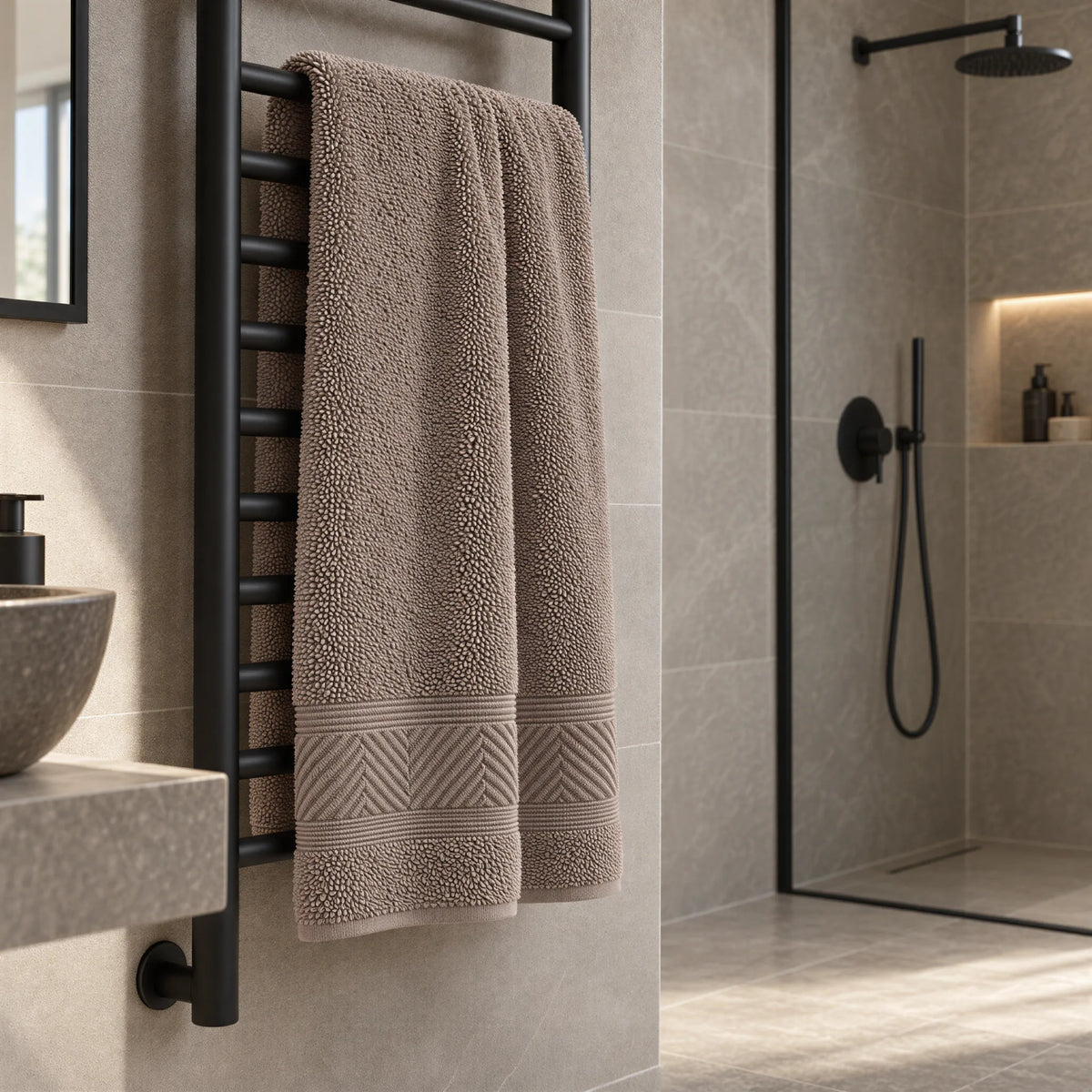 Duschtuch taupe – Ambiente