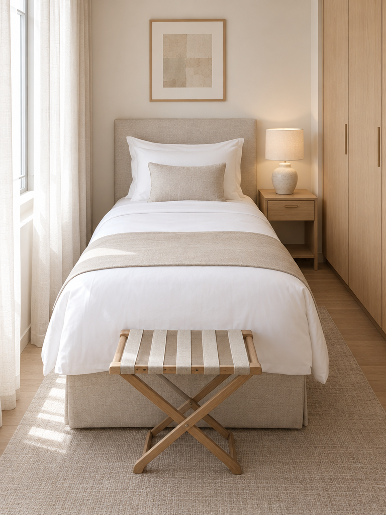 Einzelbett 100x200 in einem Serviced Apartment