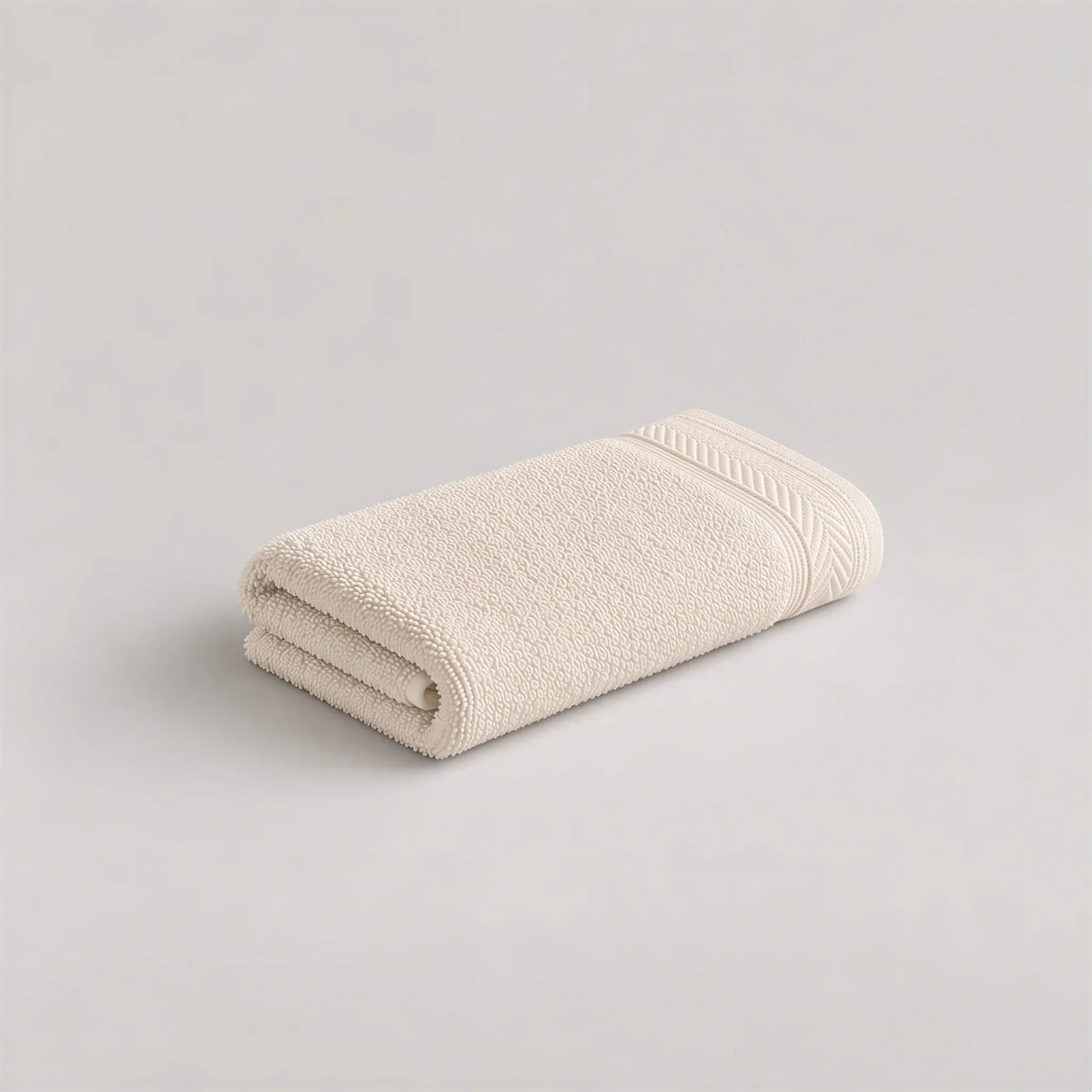 Gästetuch 30 x 50 cm in Creme-Beige – Teil des Sets „Walkfrottee-Handtuch-Set Creme-Beige, 6-teilig“
