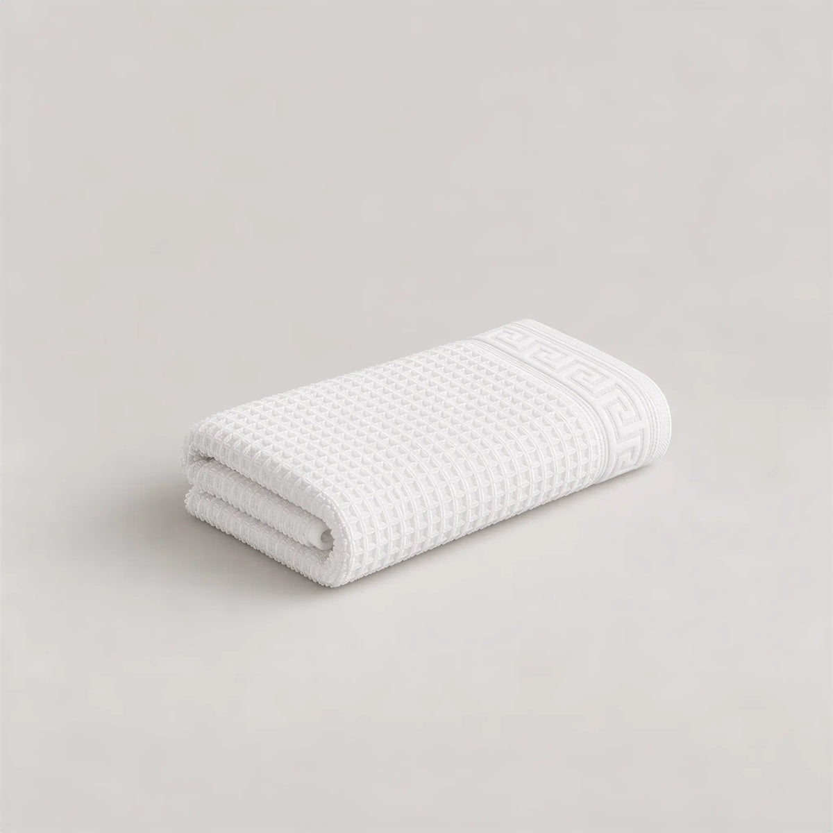 Gästetuch 30 x 50 cm in Weiß – Teil des Sets „Zwirnfrottee-Handtuch-Set Weiß mit Waffelmuster, 6-teilig“