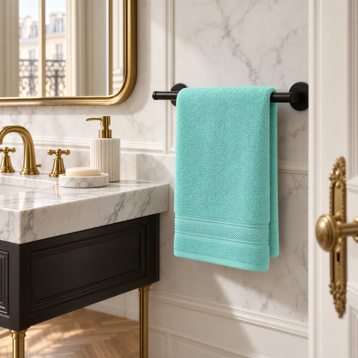 Handtuch Mint aus Walkfrottee – Ambiente im Bad
