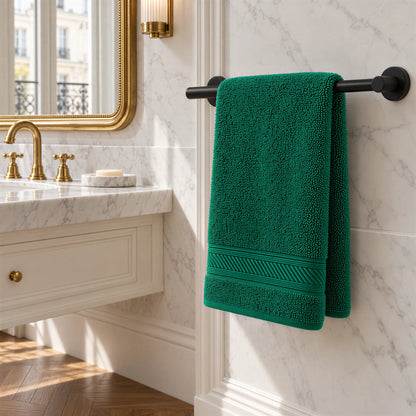 Handtuch Smaragd aus Walkfrottee – Ambiente im Bad