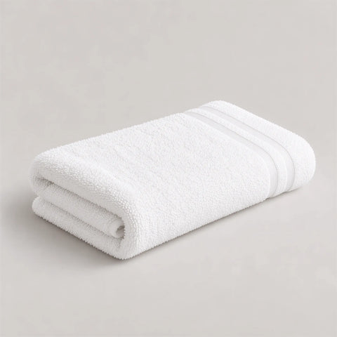 Handtuch weiß aus Walkfrottee, extra schwer 550 g/m² – 50x100 cm