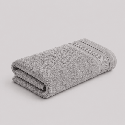 Handtuch 50 x 100 cm in Grau – Teil des Sets „Walkfrottee-Handtuch-Set Grau, 6-teilig“