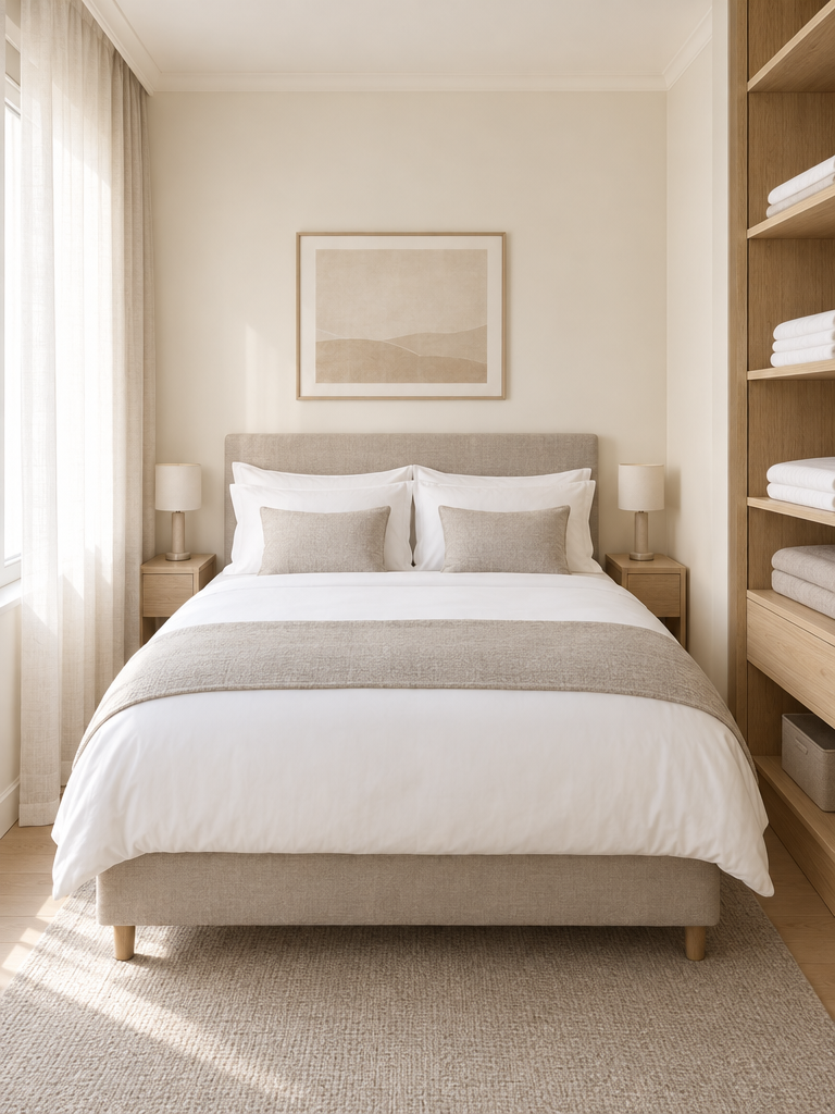 Hochwertige Spannbettlaken 160x200 in einem Serviced Apartment