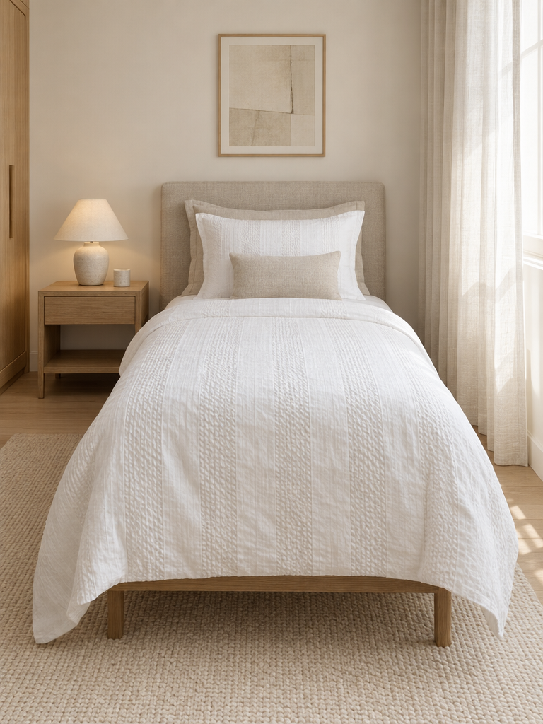 Hotel Bettwäsche bügelfrei in einem ruhigen Gästezimmer