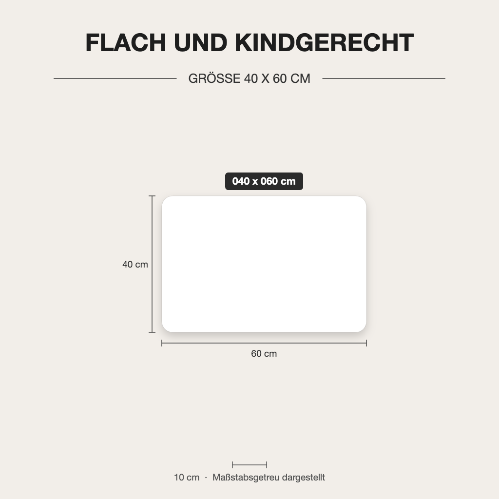 Kinderkissen flach 40x60 – kochfest – verfügbare Größen