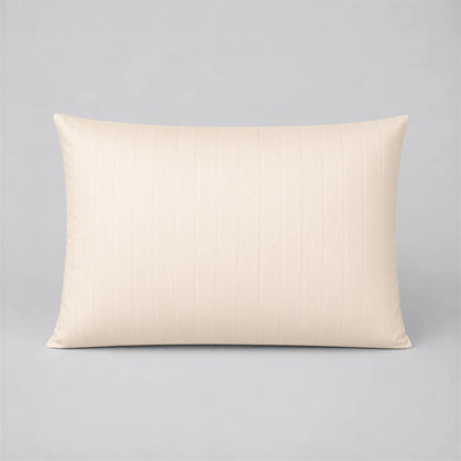 Kissenbezug Mako-Satin champagner-beige mit Feinstreifen