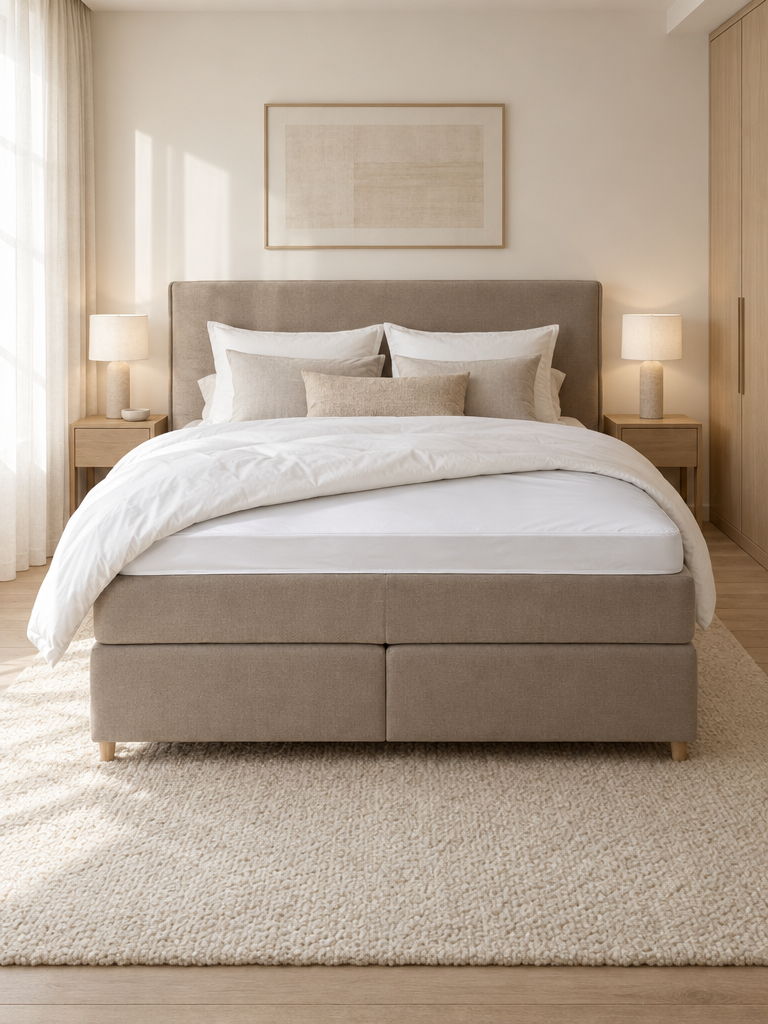 Matratzenschoner wasserdicht auf Boxspringbett mit Topper