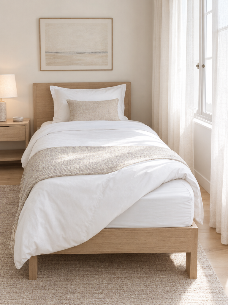 Milbendichter Matratzenschutz 100x200 im hygienischen Schlafzimmer
