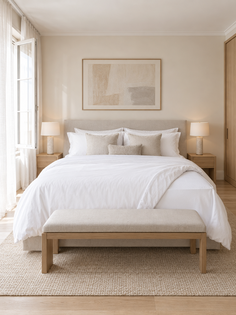 Milbendichter Matratzenschutz 200x200 im hellen Schlafzimmer