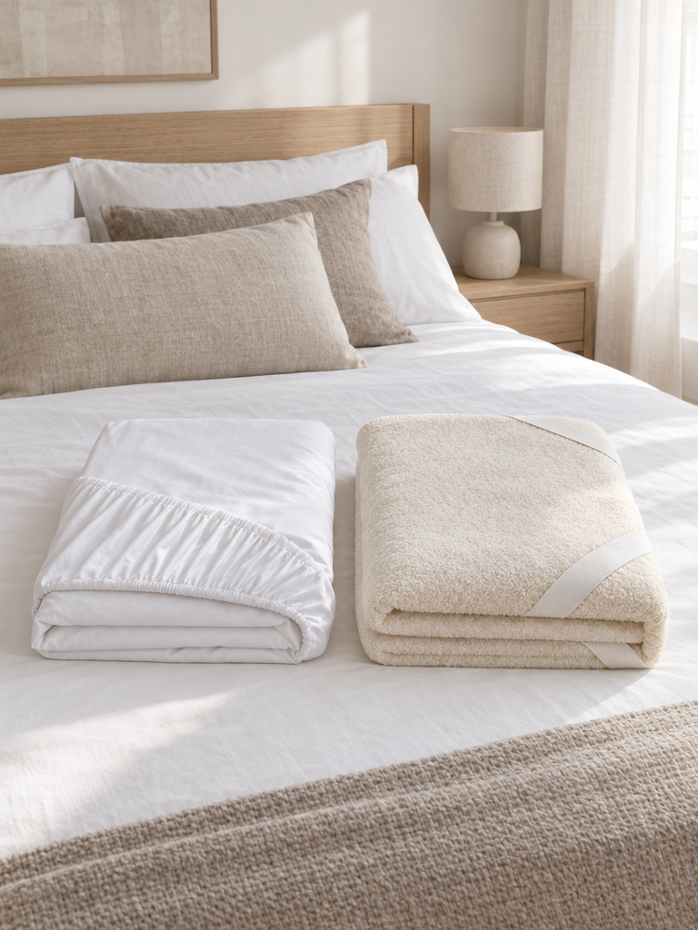 Molton Matratzenschoner 160x200 und Molton-Auflage im Vergleich