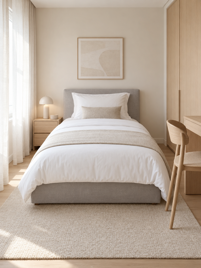 Spannbettlaken 100 x 200 Baumwolle auf einem Jugend- und Gästebett