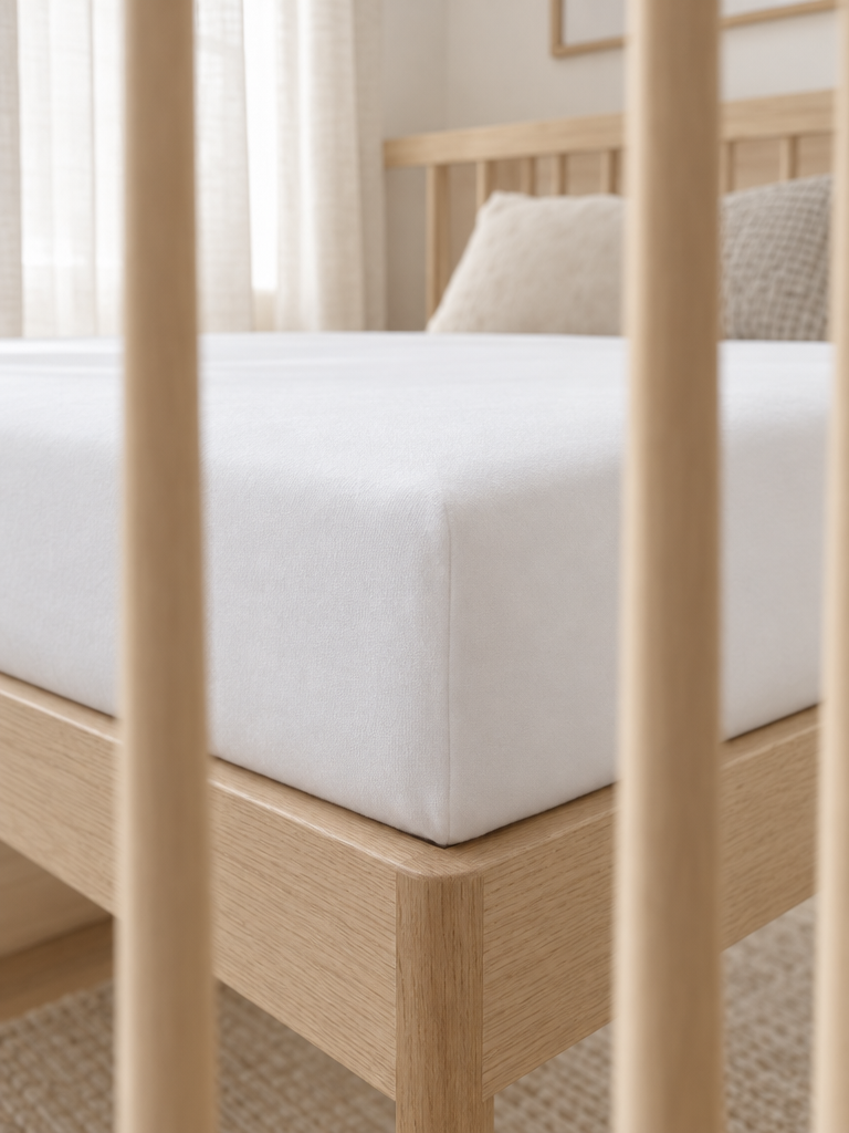 Spannbettlaken Babybett 70x140 mit straffem Sitz an der Matratzenecke